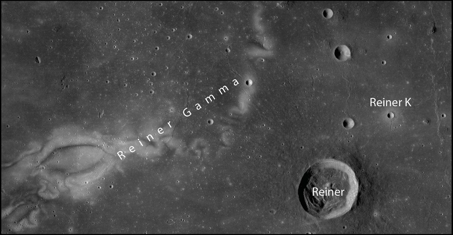Die in der Arbeit entdeckten meterhohen Felsen befinden sich in der Nähe des Kraters Reiner K in der Region „Reiner Gamma“, die eine magnetische Anomalie aufweist.