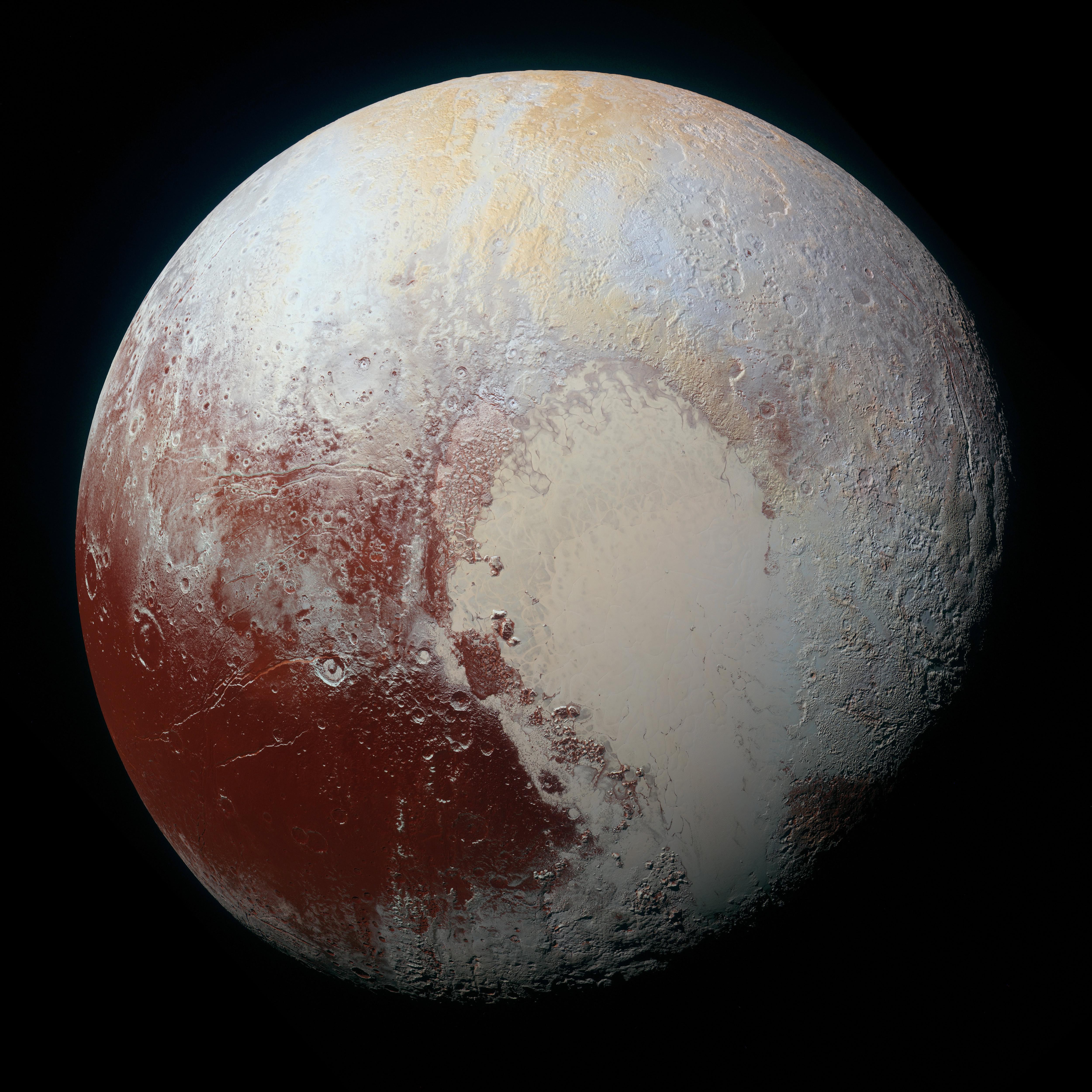 Ansicht von Pluto, die die NASA-Raumsonde New Horizons am 14. Juli 2015 aufgenommen hat.