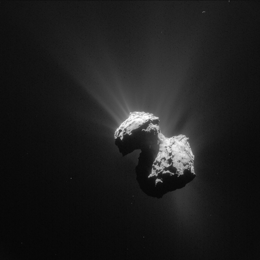 Im Kometen «Chury» konnten Berner Forschende Methylchlorid nachweisen. © ESA/Rosetta/NavCam
