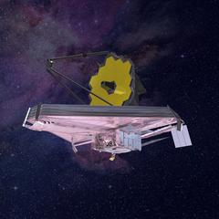Das James-Webb-Weltraumteleskop ist der Nachfolger des Hubble-Teleskops und soll 2020 gestartet werden. JWST Artist Impression, Bildnachweis: NASA/Northrop Grumman
