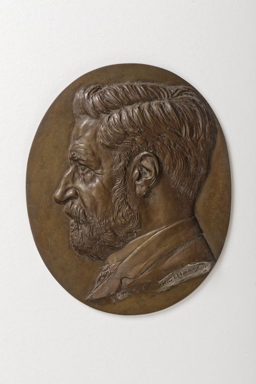 Bronzeporträt von Eugen Huber,  hergestellt von Karl Hänny (Nachlass Eugen Huber, aufbewahrt im Institut für Rechtsgeschichte der Universität Bern). Foto: Iris Krebs