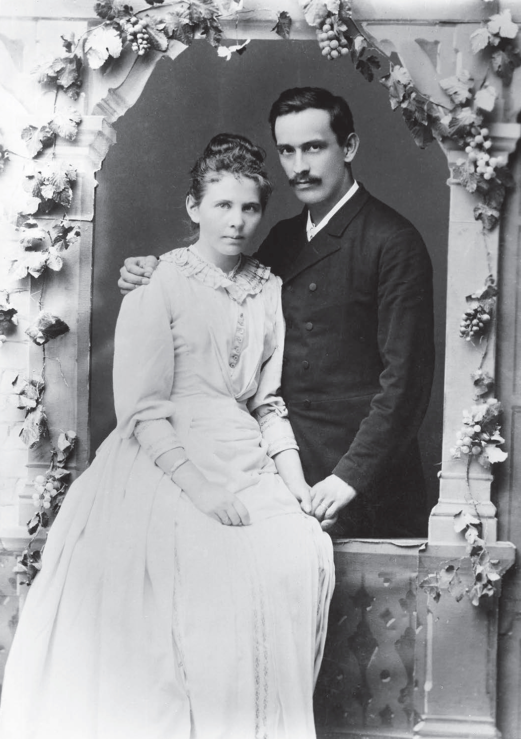 Hochzeitsbild des Ehepaars Huber (1876). © zvg