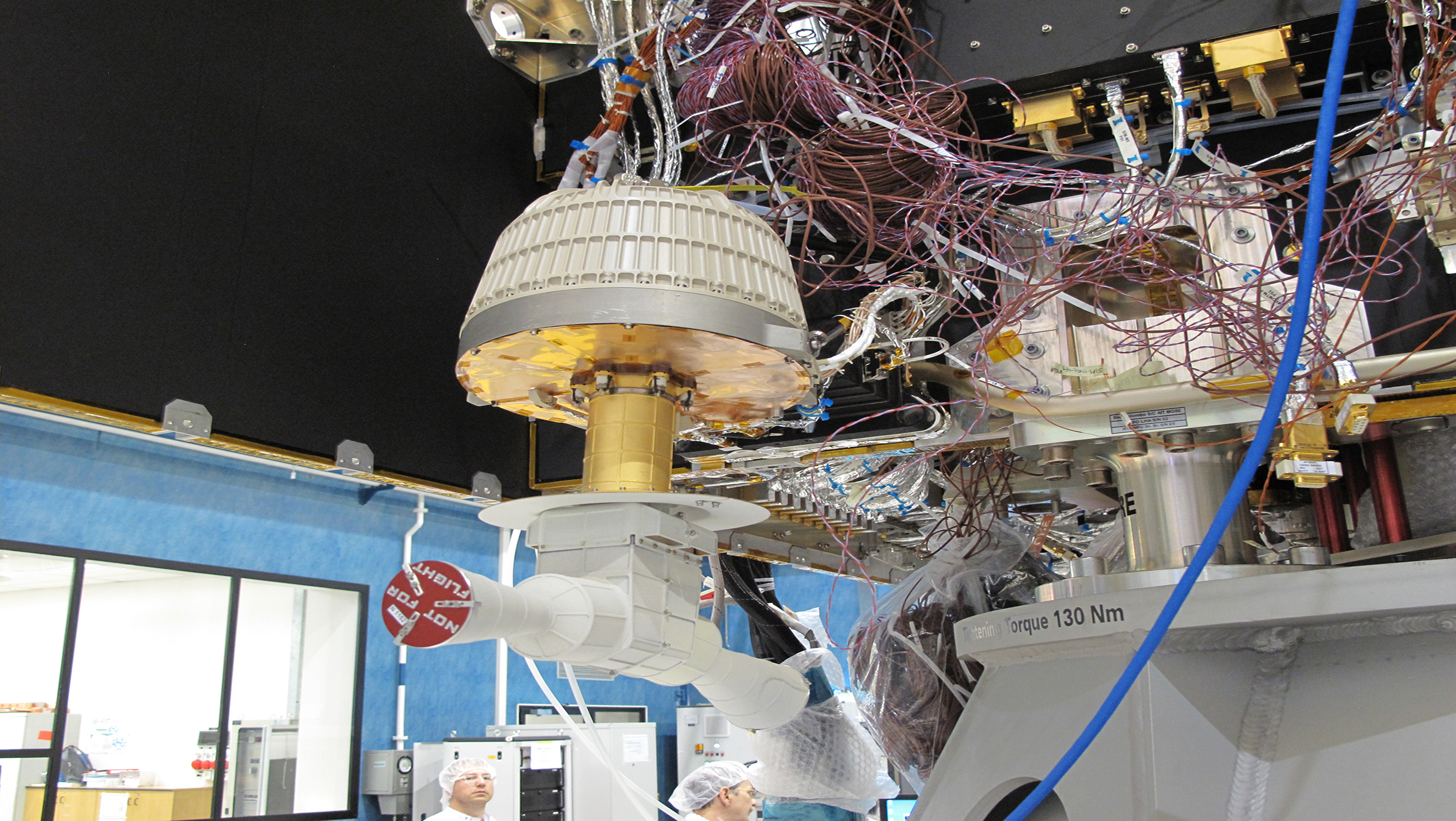 Das Massenspektrometer STROFIO installiert auf dem Mercury Planetary Orbiter (MPO).  © Universität Bern