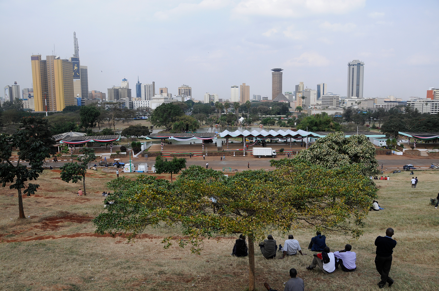 Nairobi, Kenia. Blick über den Uhuru Park. Foto: Hanspeter Liniger, CDE