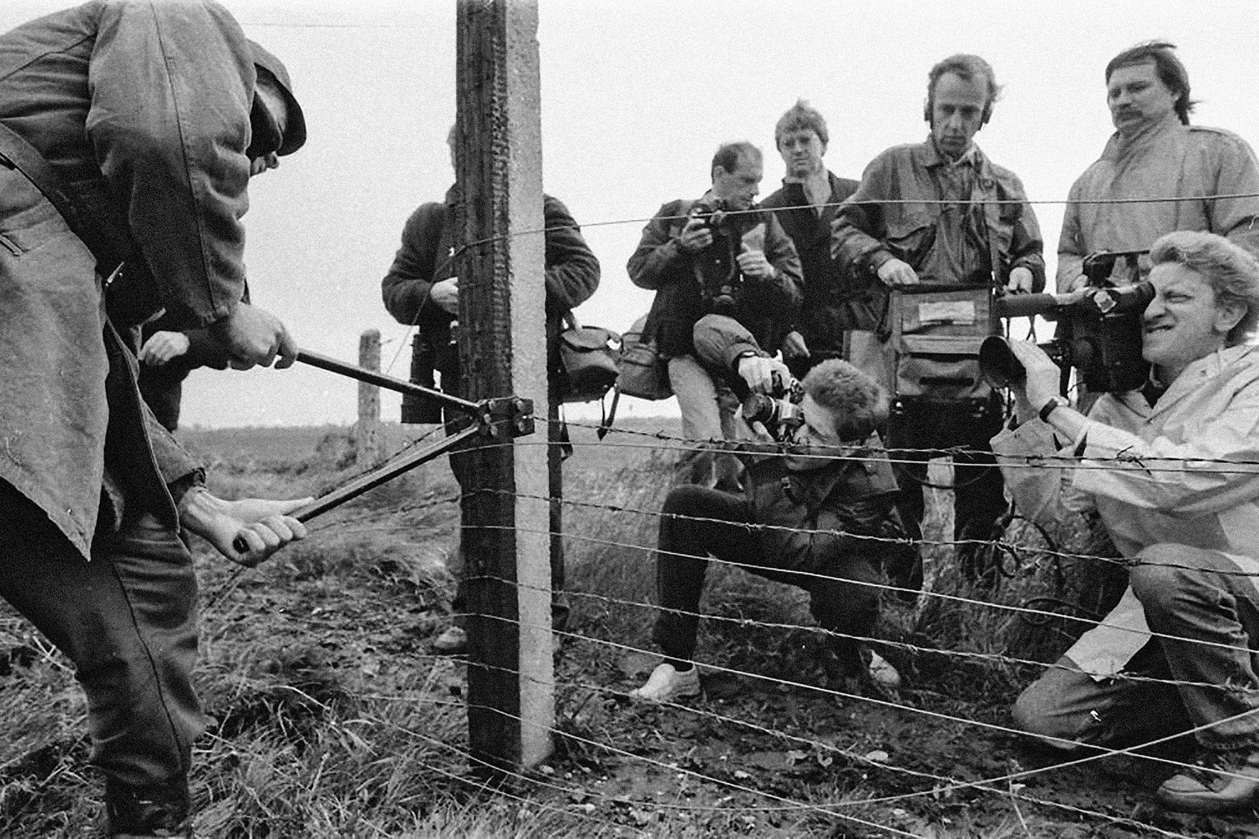 Ungarisch-österreichische Grenze 1989. © FORTEPAN / Zsolt Szigetváry