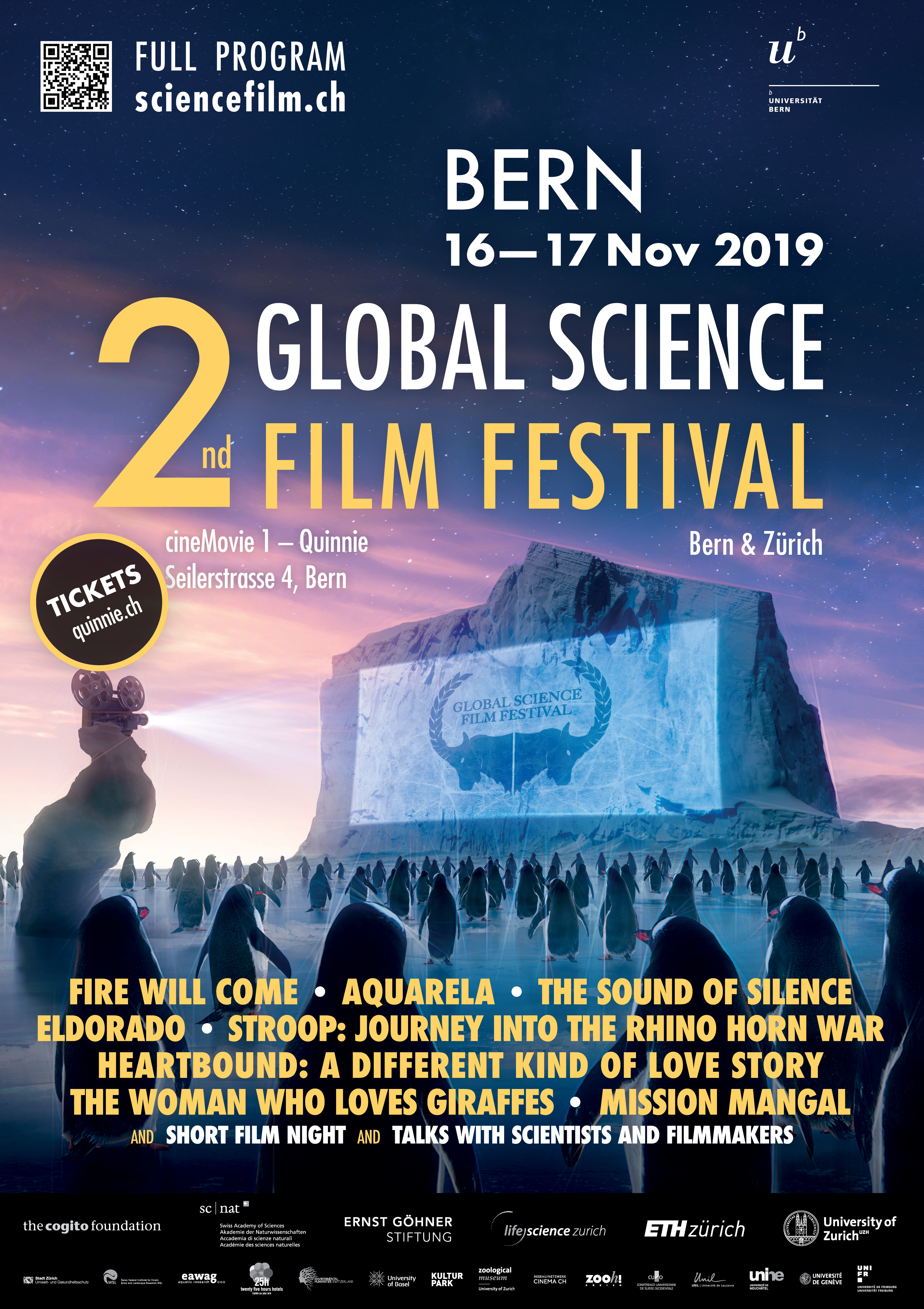 Poster Global Science Film Festival Bern. © Global Science Film Festival