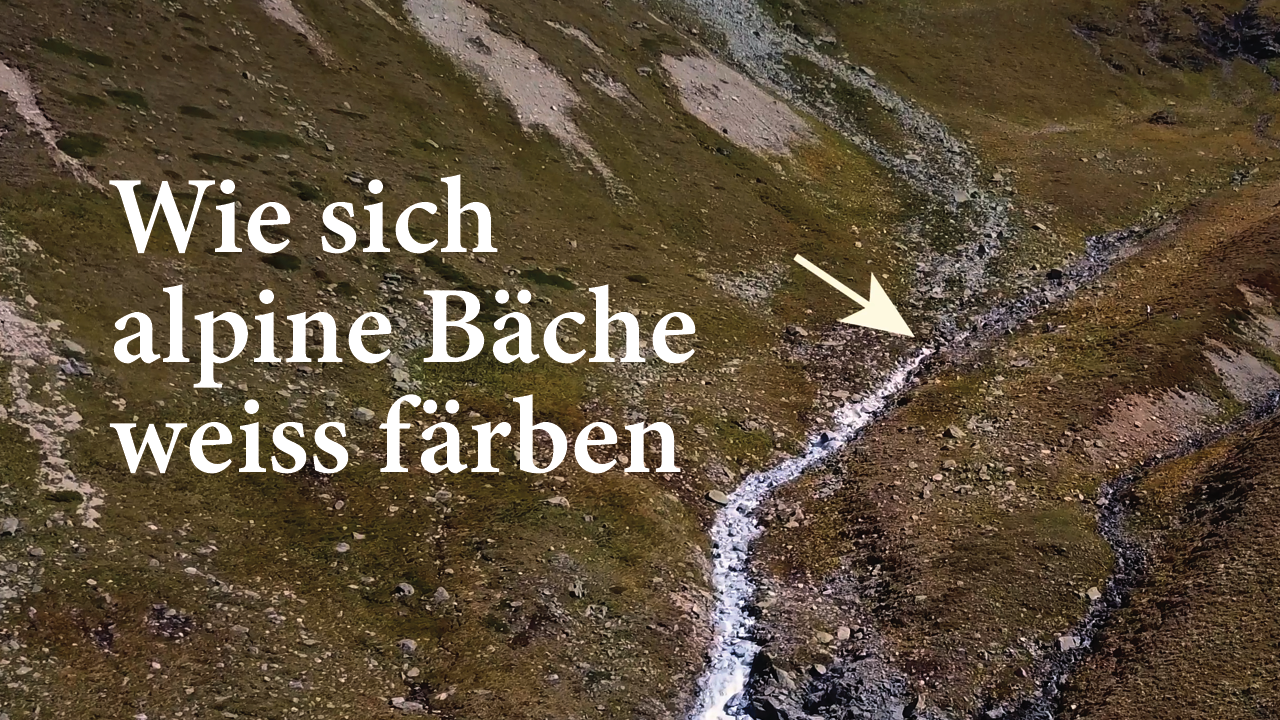 Titelbild des Films «il lat dals ovels alpins – Wie sich alpine Bäche weiss färben»